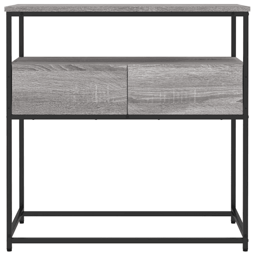 Mesa Consola - Mesa De Entrada 75x40x75 cm derivados de madeira cinzento sonoma