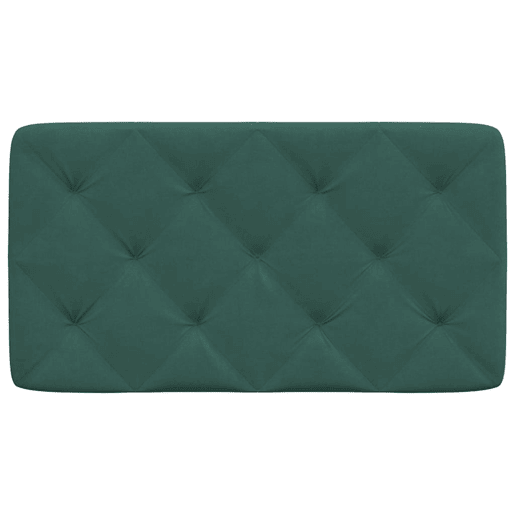 Almofadão de Cabeceira - Cabeceira de cama 90 cm veludo verde-escuro