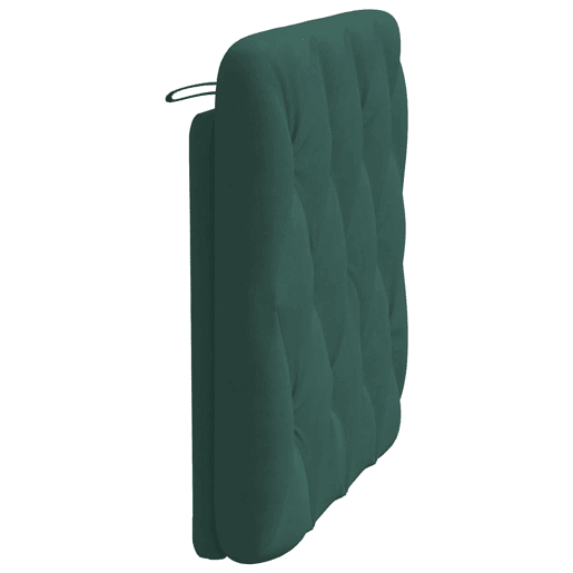Almofadão de Cabeceira - Cabeceira de cama 90 cm veludo verde-escuro