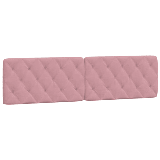 Almofadão de Cabeceira - Cabeceira de cama 200 cm veludo rosa