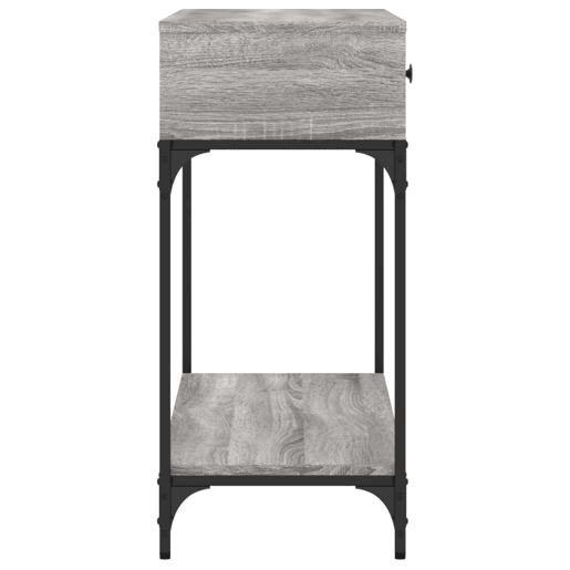 Mesa Consola - Mesa De Entrada 100x34,5x75cm derivados de madeira cinzento sonoma