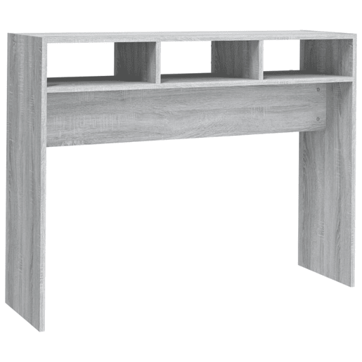 Mesa Consola - Mesa De Entrada 105x30x80 cm derivados de madeira cinzento sonoma