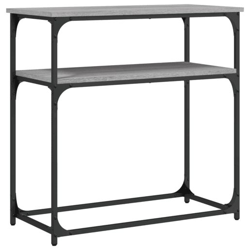 Mesa Consola - Mesa De Entrada 75x35,5x75 cm derivados de madeira cinzento sonoma