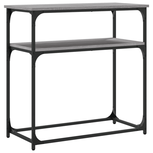 Mesa Consola - Mesa De Entrada 75x35,5x75 cm derivados de madeira cinzento sonoma