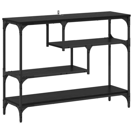 Mesa Consola - Mesa De Entrada Carvalho preto 100 x 30 x 75 cm Madeira processada Mesa Consola - Mesa De Entrada Carvalho preto 100 x 30 x 75 cm Madeira processada