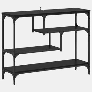 Mesa Consola - Mesa De Entrada Carvalho preto 100 x 30 x 75 cm Madeira processada