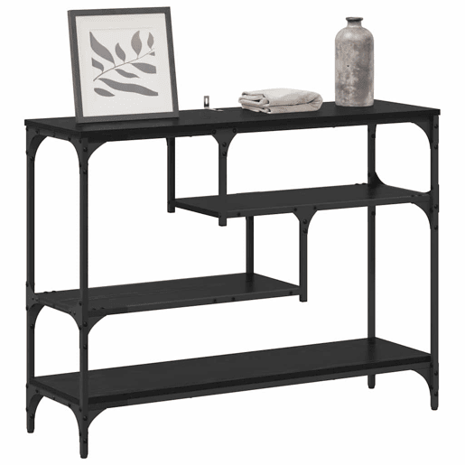 Mesa Consola - Mesa De Entrada Carvalho preto 100 x 30 x 75 cm Madeira processada Mesa Consola - Mesa De Entrada Carvalho preto 100 x 30 x 75 cm Madeira processada