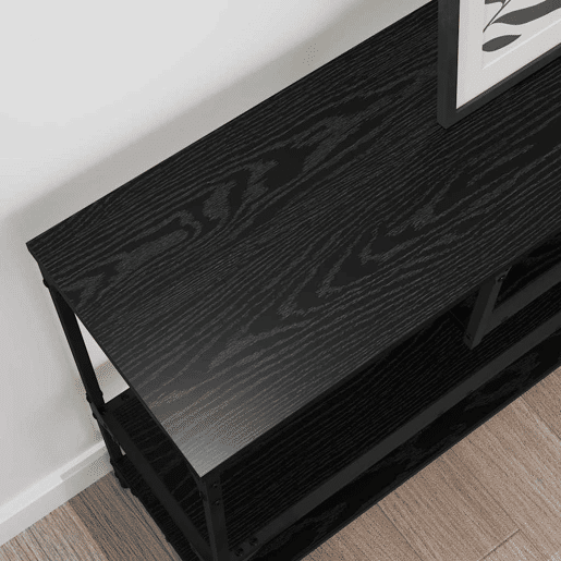 Mesa Consola - Mesa De Entrada Carvalho preto 100 x 30 x 75 cm Madeira processada Mesa Consola - Mesa De Entrada Carvalho preto 100 x 30 x 75 cm Madeira processada