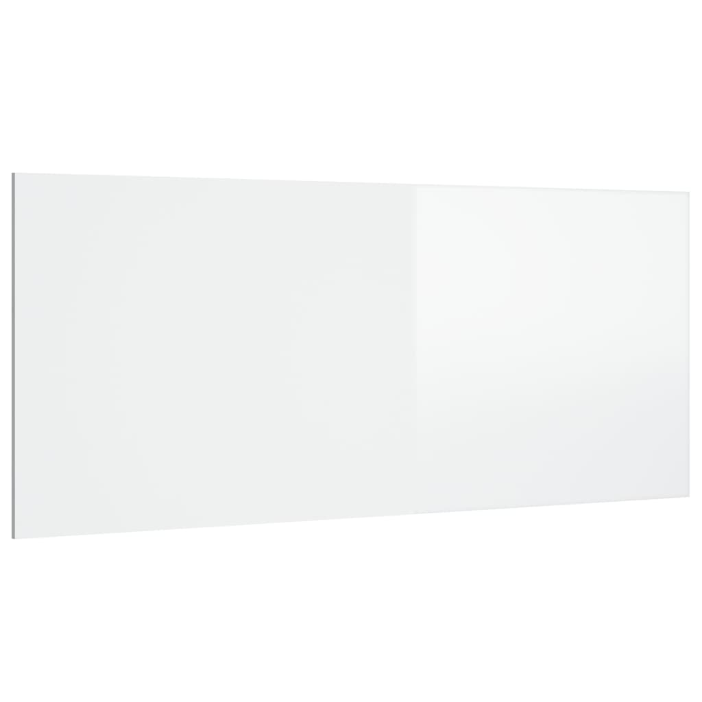 Cabecero cama - mueble cabecero madera contrachapada blanco brillo 200x1,5x80 cm
