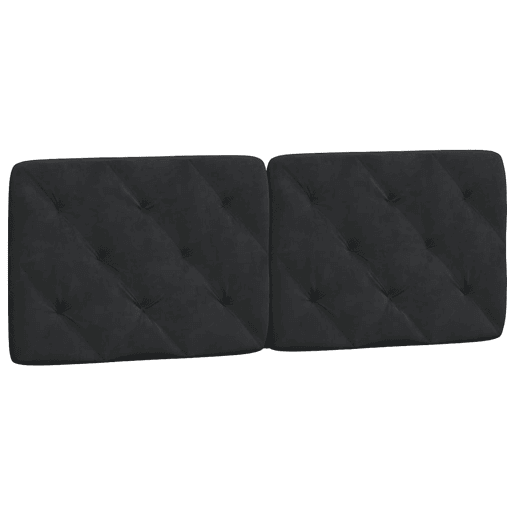 Almofadão de Cabeceira - Cabeceira de cama 120 cm veludo preto