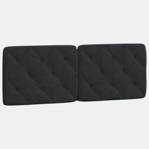 Almofadão de Cabeceira - Cabeceira de cama 120 cm veludo preto