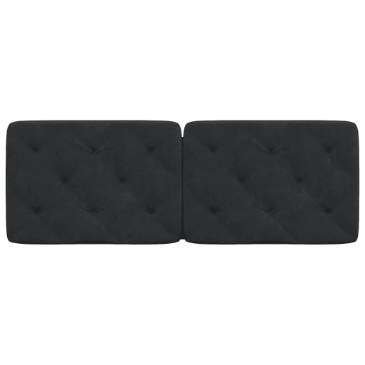 Almofadão de Cabeceira - Cabeceira de cama 120 cm veludo preto