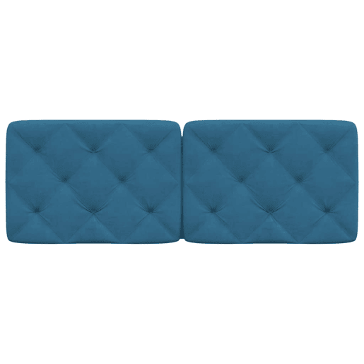 Almofadão de Cabeceira - Cabeceira de cama 120 cm veludo azul