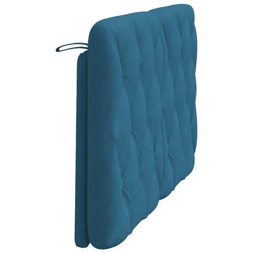 Almofadão de Cabeceira - Cabeceira de cama 120 cm veludo azul