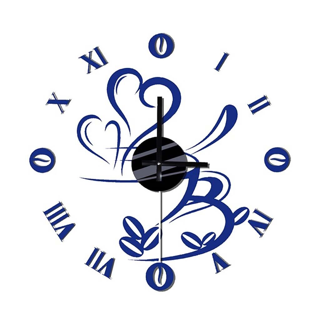 Kit reloj de vinilo y goma eva azul 60x60cm