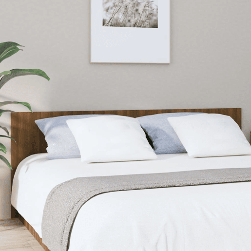 Cabeceira - Cabeceira de cama cama 200x1,5x80 cm derivados madeira carvalho fumado