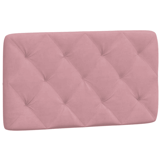 Almofadão de Cabeceira - Cabeceira de cama 80 cm veludo rosa