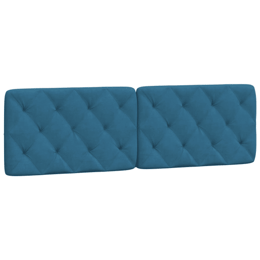 Almofadão de Cabeceira - Cabeceira de cama 160 cm veludo azul