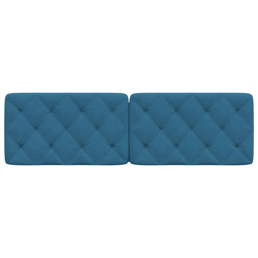 Almofadão de Cabeceira - Cabeceira de cama 160 cm veludo azul