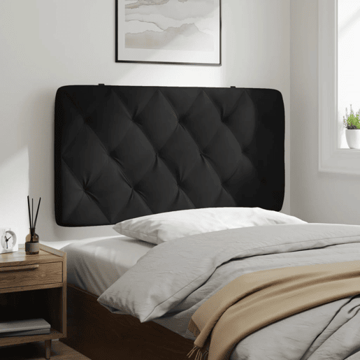 Almofadão de Cabeceira - Cabeceira de cama 100 cm veludo preto
