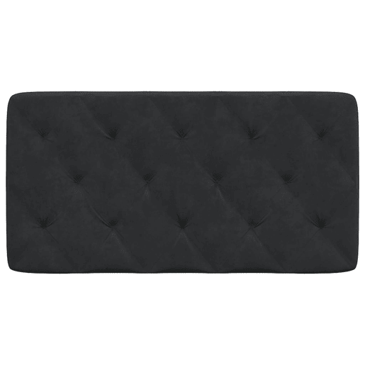 Almofadão de Cabeceira - Cabeceira de cama 100 cm veludo preto