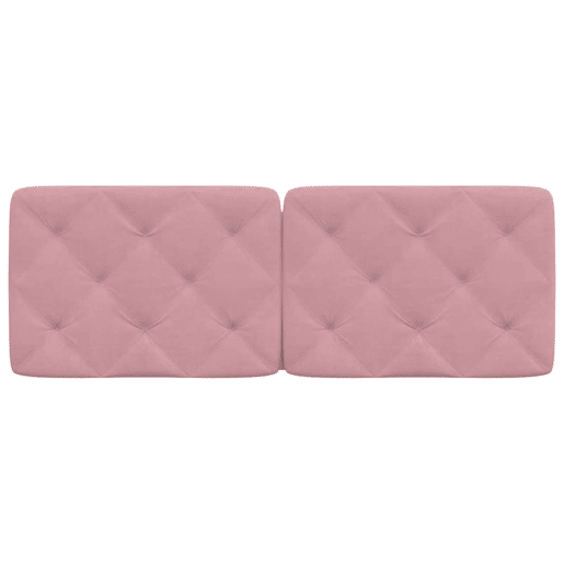Almofadão de Cabeceira - Cabeceira de cama 140 cm veludo rosa
