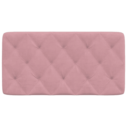 Almofadão de Cabeceira - Cabeceira de cama 100 cm veludo rosa