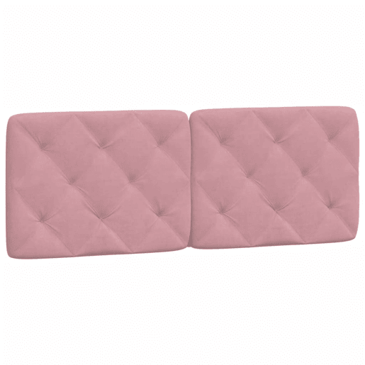 Almofadão de Cabeceira - Cabeceira de cama 120 cm veludo rosa