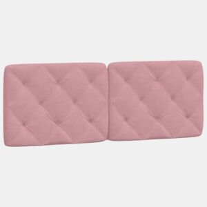 Almofadão de Cabeceira - Cabeceira de cama 120 cm veludo rosa