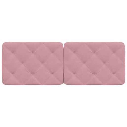 Almofadão de Cabeceira - Cabeceira de cama 120 cm veludo rosa