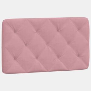 Almofadão de Cabeceira - Cabeceira de cama 90 cm veludo rosa