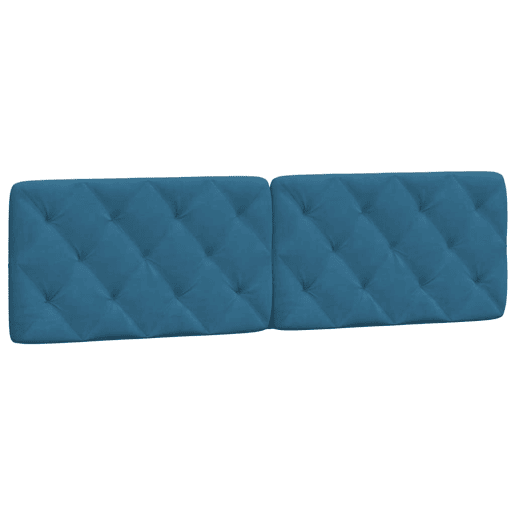 Almofadão de Cabeceira - Cabeceira de cama 180 cm veludo azul