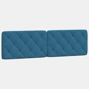 Almofadão de Cabeceira - Cabeceira de cama 180 cm veludo azul