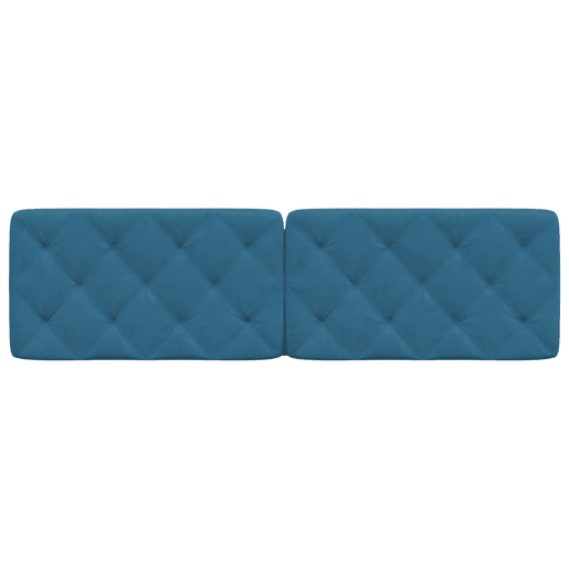 Almofadão de Cabeceira - Cabeceira de cama 180 cm veludo azul
