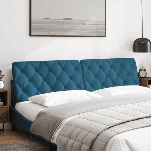 Almofadão de Cabeceira - Cabeceira de cama 200 cm veludo azul