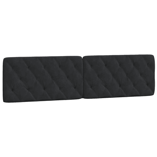 Almofadão de Cabeceira - Cabeceira de cama 200 cm veludo preto