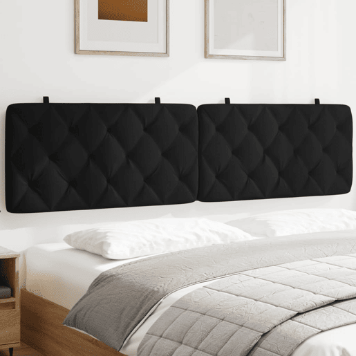 Almofadão de Cabeceira - Cabeceira de cama 200 cm veludo preto