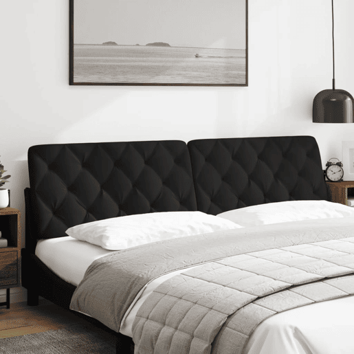 Almofadão de Cabeceira - Cabeceira de cama 200 cm veludo preto
