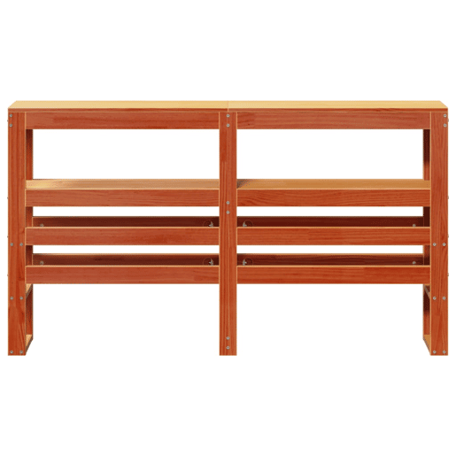 Cabeceira - Cabeceira de cama com prateleiras 135 cm pinho maciço castanho-mel Cabeceira - Cabeceira de cama com prateleiras 135 cm pinho maciço castanho-mel