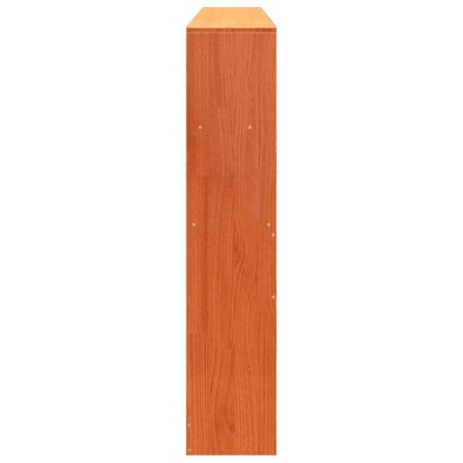 Cabeceira - Cabeceira de cama com arrumação 200 cm pinho maciço castanho-mel