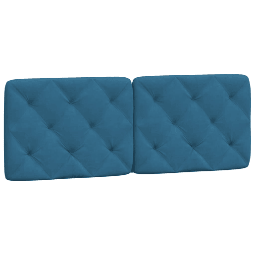 Almofadão de Cabeceira - Cabeceira de cama 140 cm veludo azul