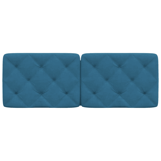 Almofadão de Cabeceira - Cabeceira de cama 140 cm veludo azul