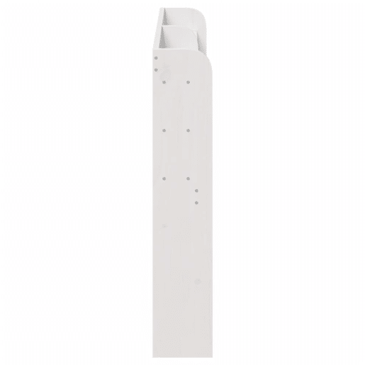 Cabeceira - Cabeceira de cama com prateleiras 140 cm madeira de pinho maciça branco
