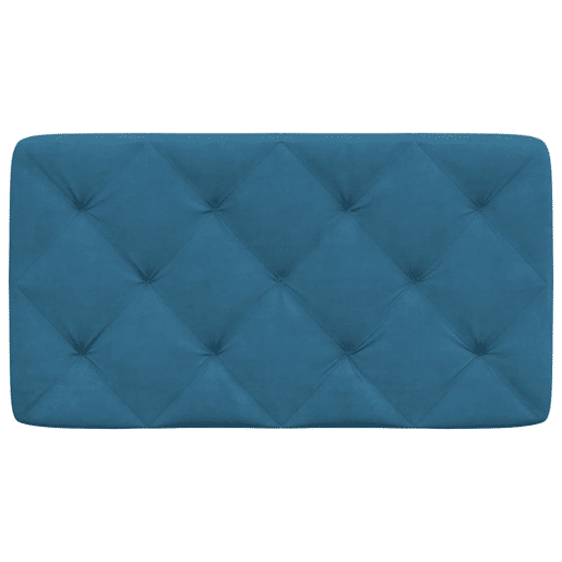 Almofadão de Cabeceira - Cabeceira de cama 80 cm veludo azul