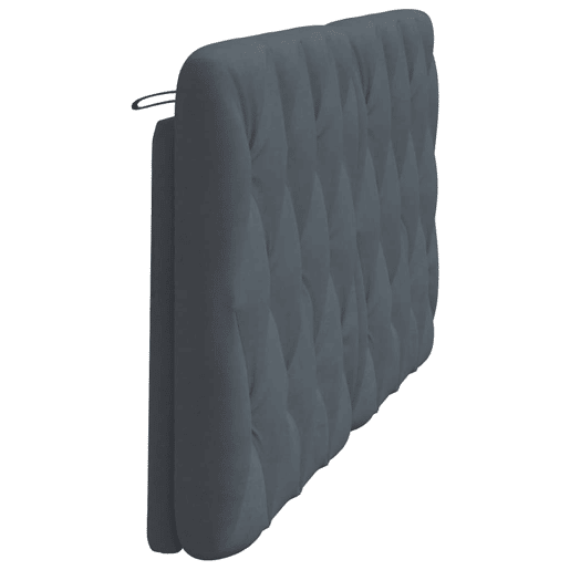 Almofadão de Cabeceira - Cabeceira de cama 160 cm veludo cinzento-escuro