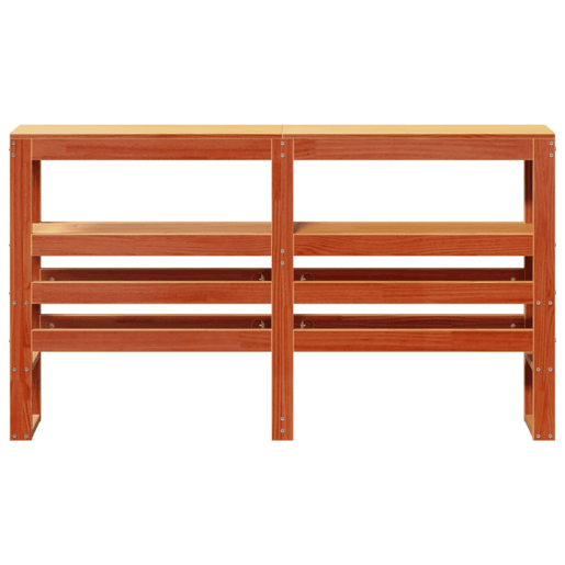 Cabeceira - Cabeceira de cama com prateleiras 120 cm pinho maciço castanho-mel Cabeceira - Cabeceira de cama com prateleiras 120 cm pinho maciço castanho-mel