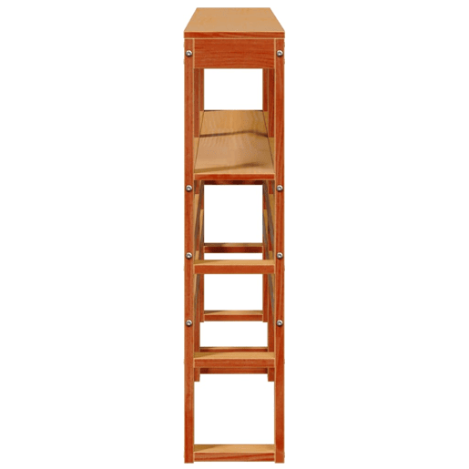 Cabeceira - Cabeceira de cama com prateleiras 120 cm pinho maciço castanho-mel Cabeceira - Cabeceira de cama com prateleiras 120 cm pinho maciço castanho-mel
