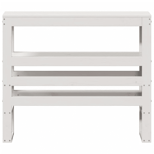 Cabeceira - Cabeceira de cama com prateleiras 75 cm madeira de pinho maciça branco Cabeceira - Cabeceira de cama com prateleiras 75 cm madeira de pinho maciça branco