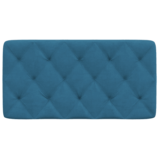 Almofadão de Cabeceira - Cabeceira de cama 100 cm veludo azul