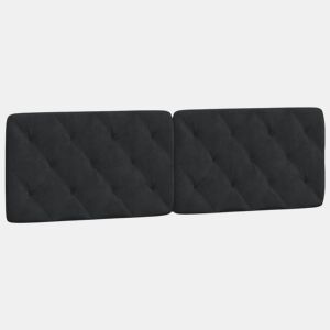 Almofadão de Cabeceira - Cabeceira de cama 160 cm veludo preto